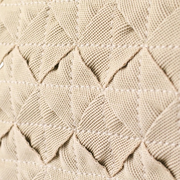 BOTTEGA VENETA Cream Canvas Intrecciato Shoulder Bag - Picture 5 of 10